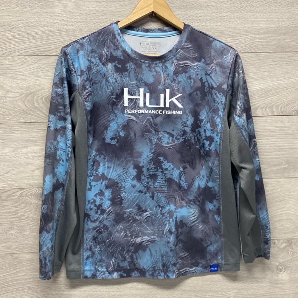 HUK Fishing Long Sleeve Shirt YXL